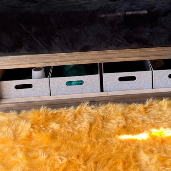 Luxury orange soft fluffy rug SIZE 2 x 3ft - Picture 5 of 10